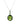 Peridot With Multi Stone 2.00ctw Pendant With Chain In 925 Sterling Silver