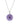 Brazilian Amethyst 4.10ctw Pendant With Chain In 925 Sterling Silver