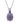 Brazilian Amethyst 4.30ctw Pendant With Chain In 925 Sterling Silver
