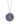 Iolite Floral Statement Pendant in 925 Sterling Silver