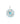 Sleeping Beauty Turquoise 6.50ctw Pendant With Chain In 925 Sterling Silver