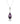 Amethyst With Diamond EF-VS 2.90ctw Pendant With Chain In 9KT Yellow Gold