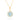 Aquamarine Floral Halo Pendant – 9KT Yellow Gold | Fine Jewelry Yellow Gold
