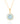 Aquamarine Floral Halo Pendant – 9KT Yellow Gold | Fine Jewelry Yellow Gold