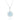 Aquamarine Floral Halo Pendant – 9KT Yellow Gold | Fine Jewelry White Gold