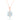 Aquamarine Halo Pendant – 9KT Yellow Gold | Fine Jewelry Rose Gold