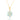 Aquamarine Halo Pendant – 9KT Yellow Gold | Fine Jewelry Yellow Gold