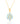 Aquamarine Halo Pendant – 9KT Yellow Gold | Fine Jewelry Yellow Gold