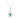 Emerald Pave-Set Halo Pendant – 9KT Yellow Gold | Fine Jewelry White Gold