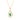 Emerald Pave-Set Halo Pendant – 9KT Yellow Gold | Fine Jewelry Yellow Gold