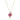 Ruby Floral Teardrop Solitaire Pendant – 9KT Yellow Gold | Fine Jewelry Yellow Gold