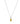 Yellow Sapphire With Diamond EF-VS 0.60ctw Pendant With Chain In 9KT Yellow Gold