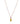 Yellow Sapphire With Diamond EF-VS 0.60ctw Pendant With Chain In 9KT Yellow Gold