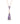 Amethyst With Diamond EF-VS 1.30ctw Pendant With Chain In 9KT White Gold
