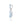 Swiss Blue Topaz With Diamond EF-VS 1.70ctw Pendant With Chain In 9KT White Gold