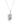 Sleeping Beauty Turquoise 3.10ctw Pendant With Chain In 925 Sterling Silver