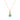 Emerald Solitaire Pendant – 9KT Yellow Gold | Fine Jewelry Rose Gold
