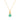 Emerald Solitaire Pendant – 9KT Yellow Gold | Fine Jewelry Yellow Gold
