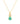 Emerald Solitaire Pendant – 9KT Yellow Gold | Fine Jewelry Yellow Gold