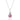 Pink Sapphire Solitaire Pendant – 9KT Yellow Gold | Fine Jewelry White Gold