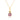 Pink Sapphire Solitaire Pendant – 9KT Yellow Gold | Fine Jewelry Yellow Gold
