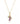 Amethyst With White Zircon 0.40ctw Pendant With Chain In 925 Sterling Silver