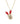 Red Garnet and Zircon Reindeer Pendant in 925 Sterling Silver