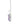 Rose De France With Tsavorite 5.00ctw Pendant With Chain In 925 Sterling Silver