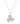 Rose De France With Tsavorite 5.00ctw Pendant With Chain In 925 Sterling Silver