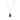 Red Garnet Octagon Pendant – 9KT Yellow Gold | Fine Jewelry Yellow Gold