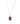 Red Garnet 2.80ctw Pendant With Chain In 9KT Rose Gold