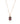 Red Garnet 2.80ctw Pendant With Chain In 9KT Rose Gold