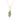 Tsavorite Garnet Leaf Cluster Pendant – 9KT Yellow Gold | Fine Jewelry Rose Gold