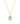 Emerald & Diamond Cluster Pendant – 9KT Yellow Gold | Fine Jewelry Yellow Gold