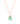 Emerald & Diamond Cluster Pendant – 9KT Yellow Gold | Fine Jewelry Rose Gold