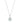Mint Quartz 3.20ctw Pendant With Chain In 925 Sterling Silver