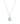 Mint Quartz 3.20ctw Pendant With Chain In 925 Sterling Silver
