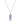 Brazilian Amethyst 3.10ctw Pendant With Chain In 925 Sterling Silver