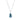 Blue Topaz Floral Pendant – 925 Sterling Silver | Fine Jewelry