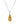 Citrine With Rhodolite Garnet 3.50ctw Pendant With Chain In 925 Sterling Silver