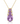 Pink Amethyst and Diamond Pendant in 9K Yellow Gold Yellow Gold