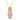 Pink Amethyst and Diamond Pendant in 9K Yellow Gold