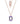 Brazilian Pink Amethyst 7.40ctw Pendant With Chain In 9KT Rose Gold
