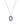 Brazilian Pink Amethyst 7.40ctw Pendant With Chain In 9KT Rose Gold