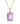 Pink Amethyst Solitaire Pendant in 9K Yellow Gold Yellow Gold