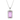 Pink Amethyst Solitaire Pendant in 9K Yellow Gold