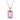 Pink Amethyst Solitaire Pendant in 9K Yellow Gold