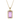 Pink Amethyst Solitaire Pendant in 9K Yellow Gold