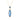 London Blue Topaz Elongated Pendant – 9KT White Gold | Fine Jewelry Yellow Gold