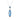 London Blue Topaz Elongated Pendant – 9KT White Gold | Fine Jewelry White Gold